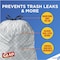 Glad 13 gal Trash Bags, 24 in x 27 1/2 in, Extra Heavy-Duty, 0.78 mil, White, PK100 78526 - alternate 7