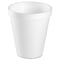 Dart Disposable Cup, Hot/Cold, Foam, 8 oz, White, PK1000 8J8 - alternate 2