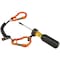 Ergodyne Coiled Lanyard, 4 ft., 2 lb. Weight Capacity, Black/Orange 3166 - alternate 5