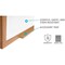Ghent Dry Erase Board, Porcelain, 48 5/8 in, 72 5/8 in, Wood Frame, White, Matte M1W-46-4 - alternate 2