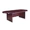 Boss Race Track Conference Table Conference Table, 43" D X 29-1/2" H, 95" W X Wood, Mahogany N136-M - alternate 2