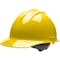 Bullard Hard Hat, Classic, Polyethylene, 6 Point Ratchet, Type 1, Class C, Yellow 30YLR - alternate 7