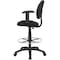 Boss Drafting Stool (B315-Bk) W/Footring And Adjustable Arms B1616-BK - alternate 3