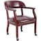 Boss Ivy League Executive Chair, 24 in W 26" L 31" H, Fixed, Vinyl Seat B9540-BY - alternate 2