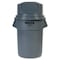Rubbermaid Commercial BRUTE(R) 55 gal Trash Can Lid, Dome with Push Door Gray, Resin, 1 Openings 27 1/4 in W/Dia FG265788GRAY - alternate 7