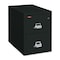 Fireking 15-1/4" W 2 Drawer Fire-Resistant Vertical File Cabinet, Black, Legal 2-2125-CBL - alternate 2