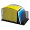Safco Letter Tray/File Holder, Black, Steel, 19 1/4 in W, 11 1/2 in L, 11 1/2 in H 3259BL - alternate 2