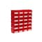 Triton Products Storage Bin, Polypropylene, Red, 3 in H, 4.125  in W, 1 CT 3-210R - alternate 1
