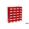 Triton Products Storage Bin, Polypropylene, Red, 3 in H, 4.125  in W, 1 CT 3-210R - alternate 2