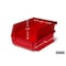 Triton Products Storage Bin, Polypropylene, Red, 3 in H, 4.125  in W, 1 CT 3-210R - alternate 3