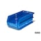 Triton Products Hang & Stack Storage Bin, Polypropylene, Blue, 3 in H, 4.125  in W, 7 3/8 in L, 1 CT 3-220B - alternate 5