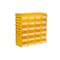 Triton Products Hang & Stack Storage Bin, Polypropylene, Yellow, 3 in H, 4.125  in W, 7 3/8 in L, 1 CT 3-220Y - alternate 1