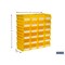 Triton Products Hang & Stack Storage Bin, Polypropylene, Yellow, 3 in H, 4.125  in W, 7 3/8 in L, 1 CT 3-220Y - alternate 2