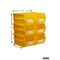 Triton Products Storage Bin, Polypropylene, Yellow, 7 in H, 8.25  in W, 1 CT 3-240Y - alternate 2
