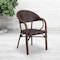 Flash Furniture 3PK Dark Brown Rattan Patio Chair with Red Frame 3-SDA-AD642003R-2-GG - alternate 1