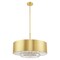 Livex Lighting Madison 6 Light Satin Brass Pendant Chan 40020-12 - alternate 3