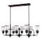 Livex Lighting Lawrenceville 8 Light Bronze Linear Chandelier 40028-07 - alternate 5
