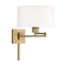 Livex Lighting Swing Arm Wall Lamps 1 Light Antique Brass Swing Arm Wall Lamp 40036-01 - alternate 2