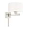 Livex Lighting Swing Arm Wall Lamps 1 Light Brushed Nic 40036-91 - alternate 6