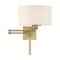 Livex Lighting Swing Arm Wall Lamps 1 Light Antique Brass Swing Arm Wall Lamp 40037-01 - alternate 3