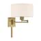Livex Lighting Swing Arm Wall Lamps 1 Light Antique Brass Swing Arm Wall Lamp 40037-01 - alternate 8