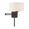 Livex Lighting Swing Arm Wall Lamps 1 Light Bronze Swing Arm Wall Lamp 40037-07 - alternate 5