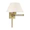 Livex Lighting Swing Arm Wall Lamps 1 Light Antique Brass Swing Arm Wall Lamp 40038-01 - alternate 4