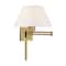 Livex Lighting Swing Arm Wall Lamps 1 Light Antique Bra 40039-01 - alternate 1