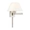 Livex Lighting Swing Arm Wall Lamps 1 Light Brushed Nickel Swing Arm Wall Lamp 40039-91 - alternate 1