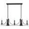 Livex Lighting Trumbull 9 Light Bronze Linear Chandelie 40057-07 - alternate 3