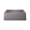 Blanco Ikon Silgranit 30" Apron Front, Metallic Gray, Apron Front Mount, 0 Hole 401778 - alternate 2