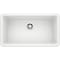 Blanco Ikon Silgranit 33" Apron Front, White, Apron Front Mount, 0 Hole 401899 - alternate 1