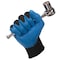 Kleenguard Coated Gloves, Nitrile, Crinkled, Palm, 3 Abrasion Level, Blue/Black, S (7) 1 PR 40225 - alternate 2