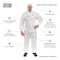 Bodyfilter 95+ Disposable Coverallss, Hooded Coverall, 3XL, Laminated Nonwoven, Elastic Wrist, Elastic Ankle 4028-3XL - alternate 3