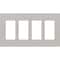 Lutron Designer Wall Plates, Number of Gangs: 4 Satin Finish, Taupe SC-4-TP - alternate 2