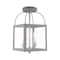 Livex Lighting Milford 2 Light Nordic Gray Convertible Mini Pendant/Ceiling Mount 4041-80 - alternate 3