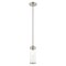 Livex Lighting Hillcrest 1 Light Brushed Nickel Mini Pendant 40470-91 - alternate 1