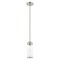 Livex Lighting Hillcrest 1 Light Brushed Nickel Mini Pendant 40470-91 - alternate 4