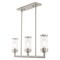 Livex Lighting Hillcrest 3 Light Brushed Nickel Linear Chandelier 40473-91 - alternate 5
