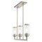 Livex Lighting Hillcrest 3 Light Brushed Nickel Linear Chandelier 40473-91 - alternate 6
