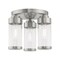 Livex Lighting Hillcrest 3 Light Brushed Nickel Ceiling 40474-91 - alternate 6
