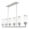 Livex Lighting Hillcrest 6 Light Brushed Nickel Linear 40476-91 - alternate 7