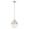 Livex Lighting Stockholm 1 Light Brushed Nickel Mini Pendant 40684-91 - alternate 2