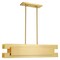 Livex Lighting Varick 4 Light Satin Brass Linear Chandelier 40694-12 - alternate 4