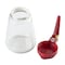 Tablecraft Glass Syrup Dispenser, Red, 6 oz, PK12 406RE - alternate 2