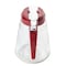 Tablecraft Glass Syrup Dispenser, Red, 6 oz, PK12 406RE - alternate 3