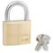 Master Lock Padlock, Keyed Alike, Standard Shackle, Rectangular Brass Body, Steel Shackle, 13/16 in W 4140KA - alternate 3