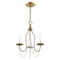 Livex Lighting Alessia 3 Light Antique Brass Mini Chandelier 40793-01 - alternate 5