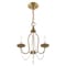 Livex Lighting Alessia 3 Light Antique Brass Mini Chandelier 40793-01 - alternate 4