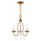 Livex Lighting Alessia 3 Light Antique Gold Leaf Mini Chandelier 40793-48 - alternate 2